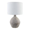 Modern European furniture - Linen Shade Ceramic Table Lamp - www.oroa.com