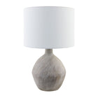 Modern European furniture - Linen Shade Ceramic Table Lamp - www.oroa.com