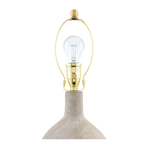   Modern European furniture - Linen Shade Ceramic Table Lamp - www.oroa.com | Oroa.com