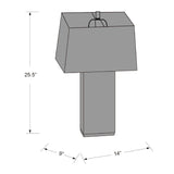 Modern European furniture - Turquoise Ceramic Accent Table Lamp - www.oroa.com