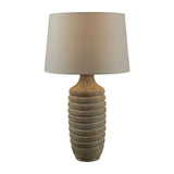 Modern European furniture - Brown Base Linen Table Lamp - www.oroa.com