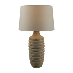   Modern European furniture - Brown Base Linen Table Lamp - www.oroa.com | Oroa.com