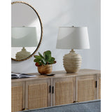 Modern European furniture - Brown Base Linen Table Lamp - www.oroa.com