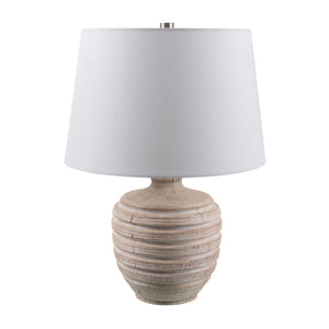   Modern European furniture - Brown Base Linen Table Lamp - www.oroa.com | Oroa.com
