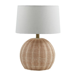   Modern European furniture - Round Rattan Base Table Lamp - www.oroa.com | Oroa.com
