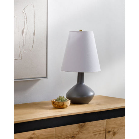 Modern European furniture - Tall Linen Shade Table Lamp - www.oroa.com
