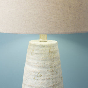   Ivory Linen Accent Table Lamp | Oroa.com