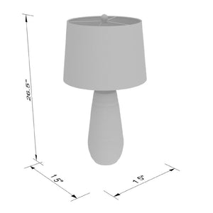   Ivory Linen Accent Table Lamp | Oroa.com