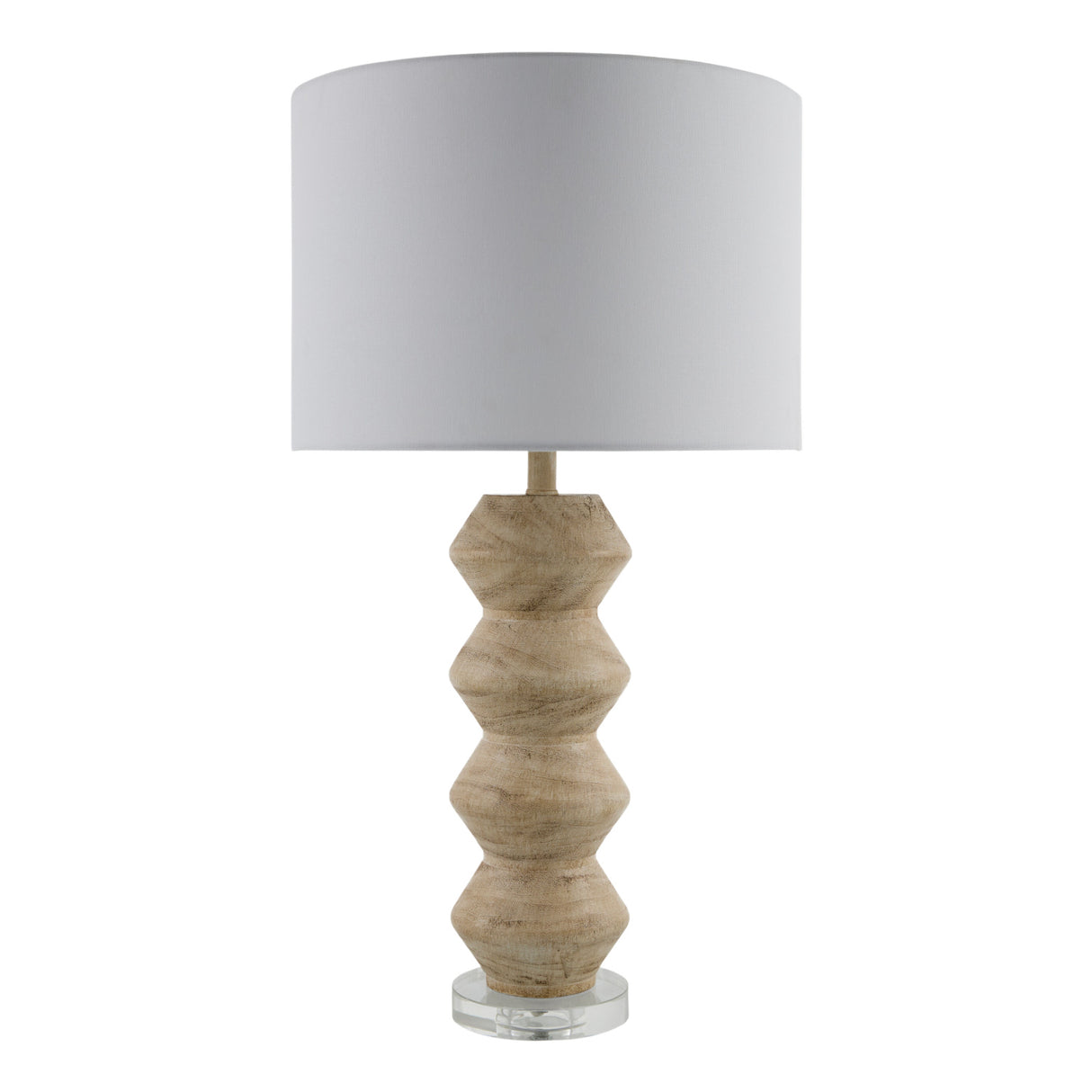   Modern European furniture -  Geometrical Base Linen Table Lamp - www.oroa.com | Oroa.com