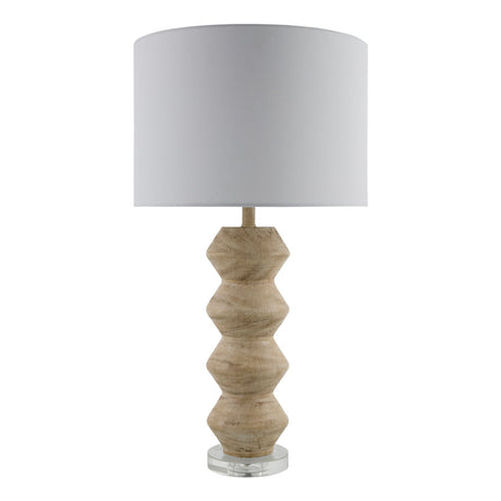 Modern European furniture -  Geometrical Base Linen Table Lamp - www.oroa.com