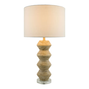 Modern European furniture -  Geometrical Base Linen Table Lamp - www.oroa.com