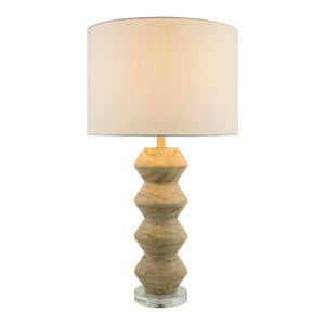   Modern European furniture -  Geometrical Base Linen Table Lamp - www.oroa.com | Oroa.com