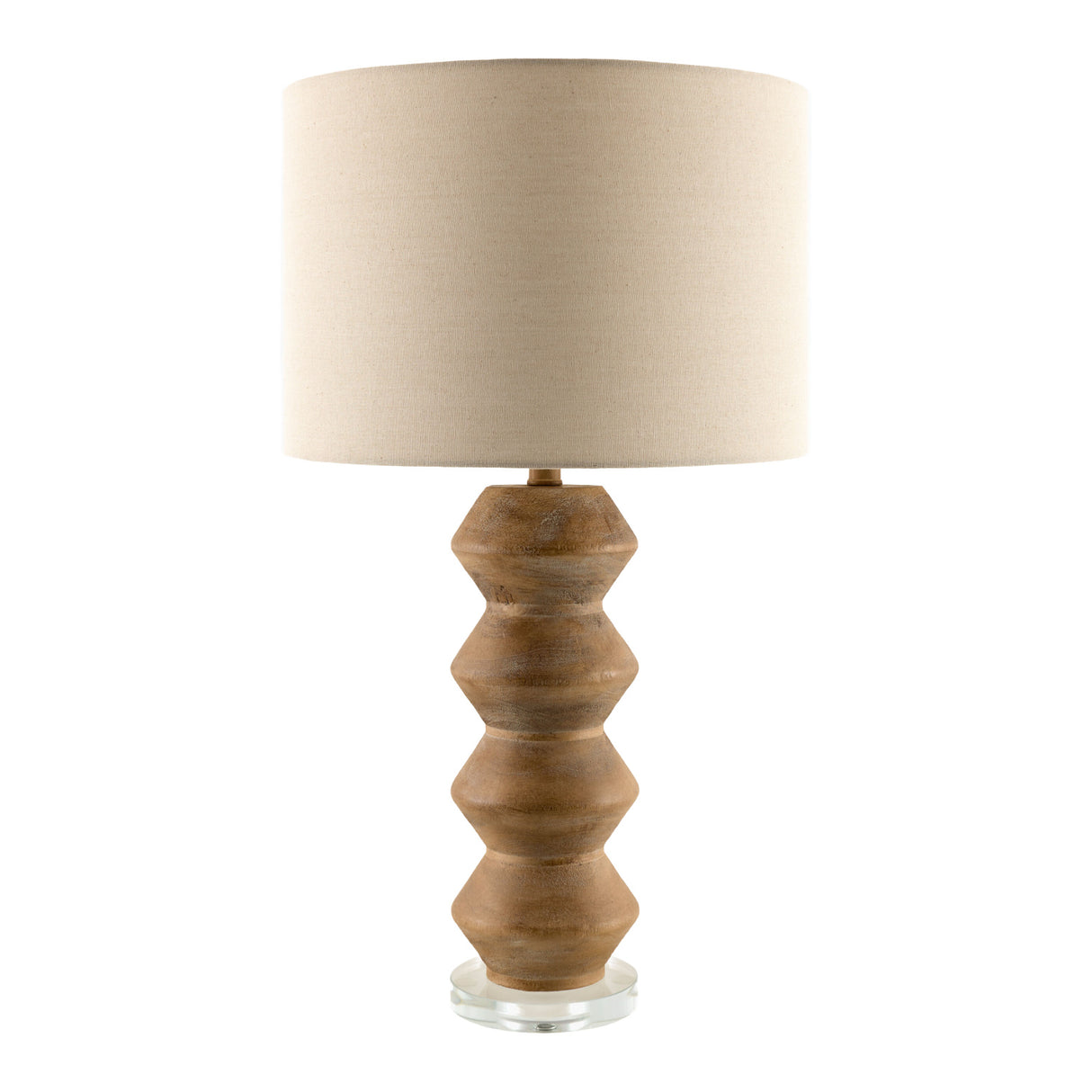   Modern European furniture -  Geometrical Base Linen Table Lamp - www.oroa.com | Oroa.com