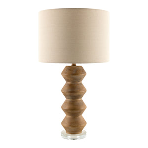   Modern European furniture -  Geometrical Base Linen Table Lamp - www.oroa.com | Oroa.com