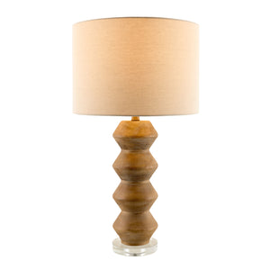   Modern European furniture -  Geometrical Base Linen Table Lamp - www.oroa.com | Oroa.com