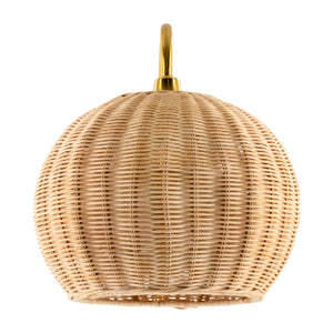   Modern European furniture - Round Rattan Wall Lamp - www.oroa.com | Oroa.com