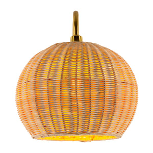   Modern European furniture - Round Rattan Wall Lamp - www.oroa.com | Oroa.com