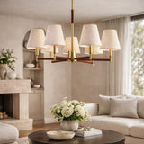 Modern European furniture - Fabric Shade 9-Light Chandelier - www.oroa.com