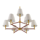 Modern European furniture - Fabric Shade 9-Light Chandelier - www.oroa.com