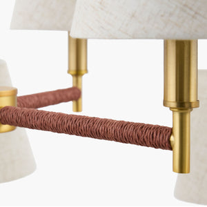   Modern European furniture - Fabric Shade 9-Light Chandelier - www.oroa.com | Oroa.com