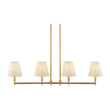 Modern European furniture - Fabric Shade 4-Light Linear Chandelier - www.oroa.com