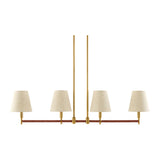 Modern European furniture - Fabric Shade 4-Light Linear Chandelier - www.oroa.com