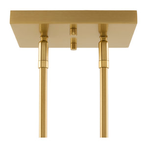   Modern European furniture - Fabric Shade 4-Light Linear Chandelier - www.oroa.com | Oroa.com