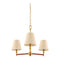 Modern European furniture - Gold Armed Chandelier - www.oroa.com