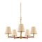 Modern European furniture - Gold Armed Chandelier - www.oroa.com