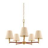 Modern European furniture - Gold Armed Chandelier - www.oroa.com