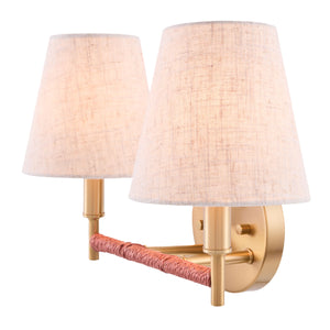   Modern European furniture - Fabric Shade 2-Light Wall Lamp - www.oroa.com | Oroa.com