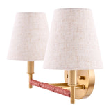 Modern European furniture - Fabric Shade 2-Light Wall Lamp - www.oroa.com