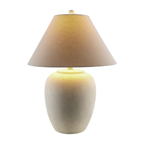 Modern European furniture - Antiqued White Ceramic Table Lamp - www.oroa.com