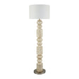 Modern European furniture - Cream Layered Base Floor Lamp - www.oroa.com