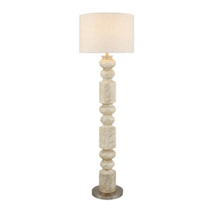   Cream Layered Base Floor Lamp | Oroa.com