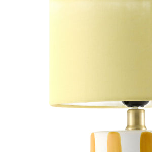   Modern European furniture - Striped Ceramic Linen Table Lamp - www.oroa.com | Oroa.com