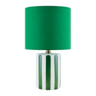 Modern European furniture - Striped Ceramic Linen Table Lamp - www.oroa.com