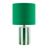 Modern European furniture - Striped Ceramic Linen Table Lamp - www.oroa.com