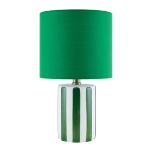   Modern European furniture - Striped Ceramic Linen Table Lamp - www.oroa.com | Oroa.com