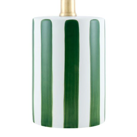 Modern European furniture - Striped Ceramic Linen Table Lamp - www.oroa.com