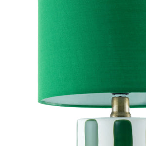  Modern European furniture - Striped Ceramic Linen Table Lamp - www.oroa.com | Oroa.com