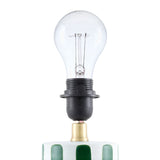 Modern European furniture - Striped Ceramic Linen Table Lamp - www.oroa.com