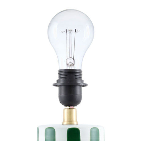Modern European furniture - Striped Ceramic Linen Table Lamp - www.oroa.com