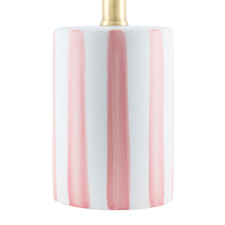 Modern European furniture - Striped Ceramic Linen Table Lamp - www.oroa.com