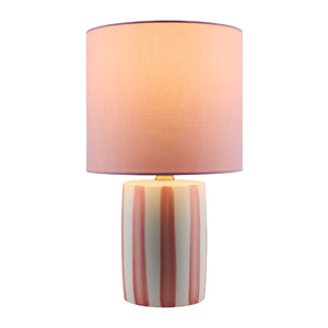   Modern European furniture - Striped Ceramic Linen Table Lamp - www.oroa.com | Oroa.com