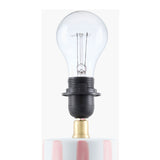 Modern European furniture - Striped Ceramic Linen Table Lamp - www.oroa.com
