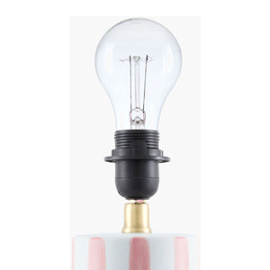   Modern European furniture - Striped Ceramic Linen Table Lamp - www.oroa.com | Oroa.com