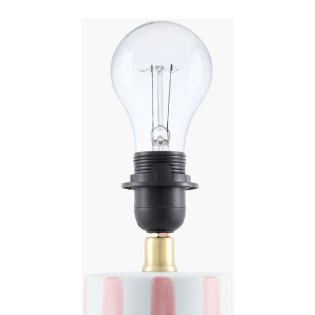 Modern European furniture - Striped Ceramic Linen Table Lamp - www.oroa.com