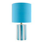 Modern European furniture - Striped Ceramic Linen Table Lamp - www.oroa.com