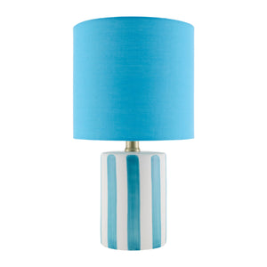   Modern European furniture - Striped Ceramic Linen Table Lamp - www.oroa.com | Oroa.com
